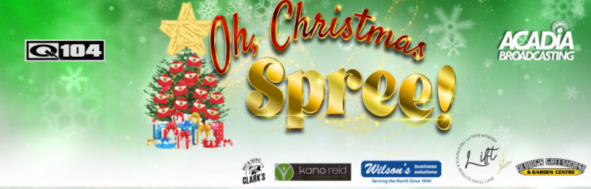 Q104: OH CHRISTMAS SPREE